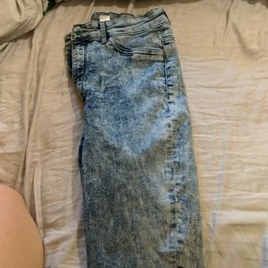 Washed out jeans